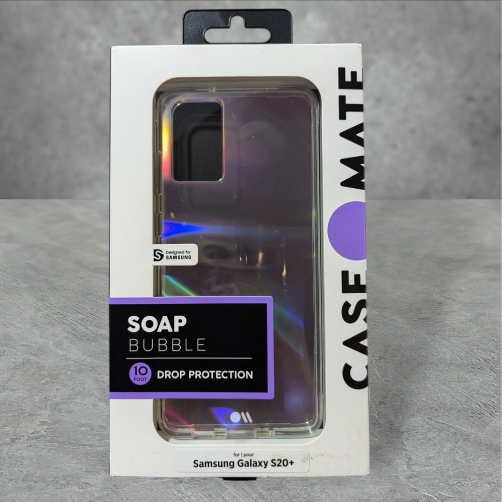 Q2. Case-Mate Soap Bubble Case for Samsung‎ Galaxy S20+ - Iridescent
